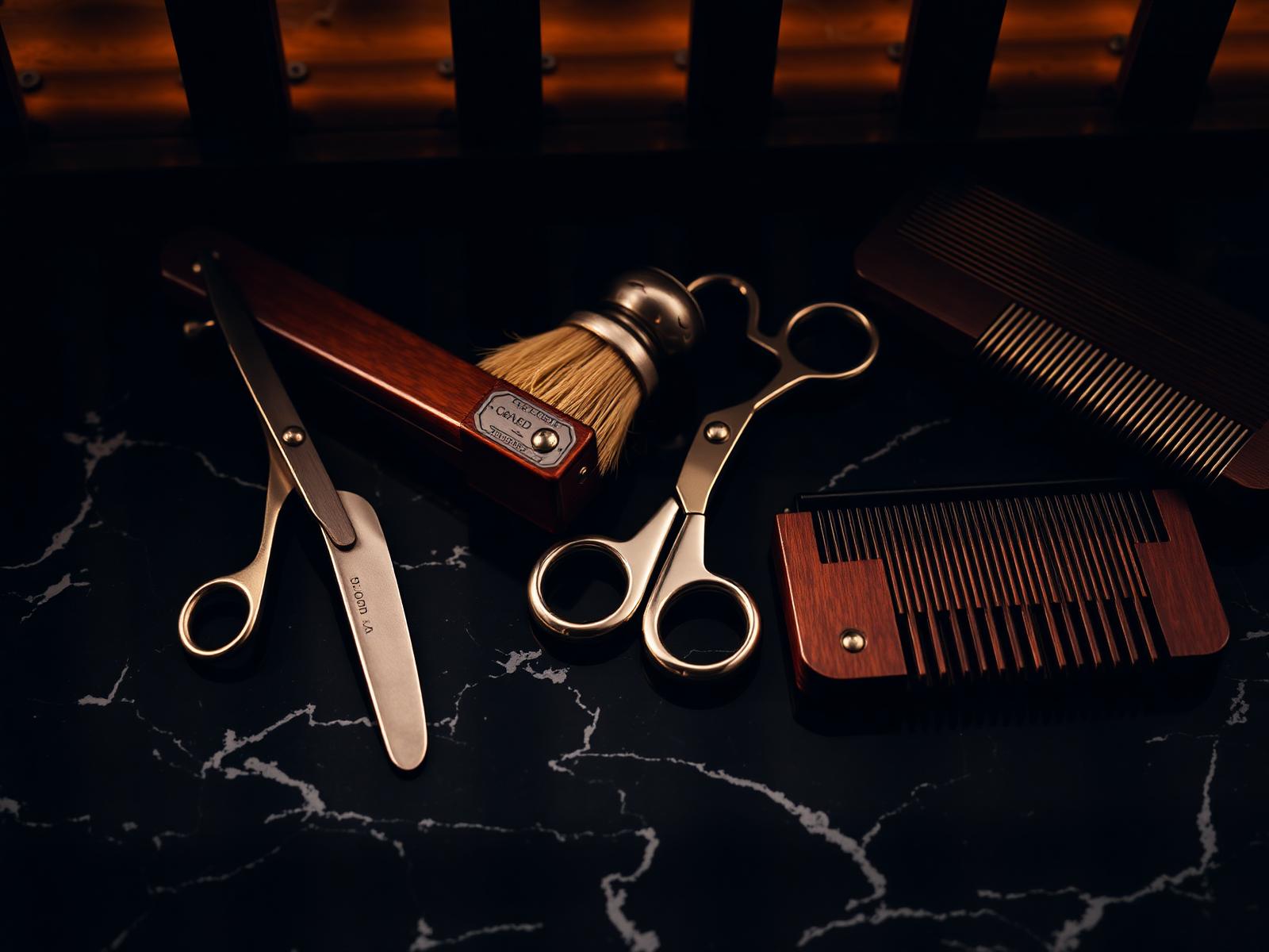 Ferramentas clássicas de barbearia